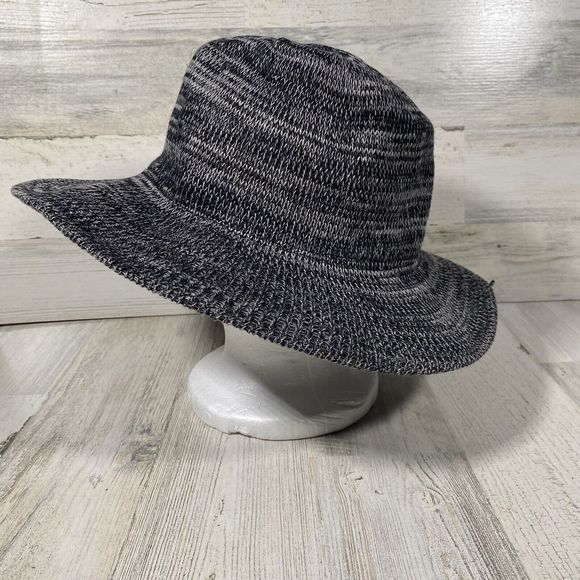 Torrid Marbled Gray Woven Bucket Hat OS Floppy Brim Fall Winter Classic NWT - Picture 3 of 5